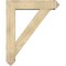 Ekena Millwork Traditional Arts and Crafts Rough Sawn Bracket w/ Offset Brace, Douglas Fir, 8"W x 36"D x 44"H BKT0806X36X44TRA03RDF - alternate 2